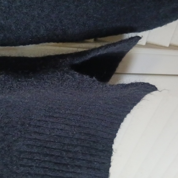 Madewell Payton Relaxed Fit Wool Alpaca Coziest Yarn Black Sweater, Size XS - Picture 8 of 13